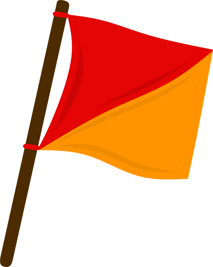 Semaphore Scout flag illustration